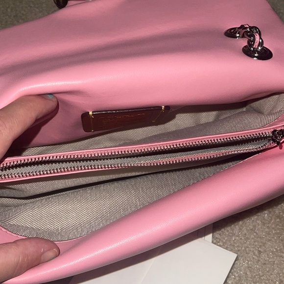 Coach Pink Quilted Crossbody Bag - Picture 11 of 13